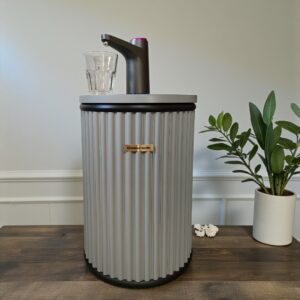 Набір: тубус сірий і помпа