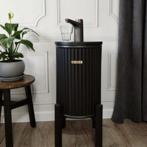 Набір: тубус чорний , підставка 29см і помпа