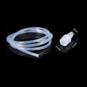 Силіконова трубка для помпи 50 см з металевою сіткою